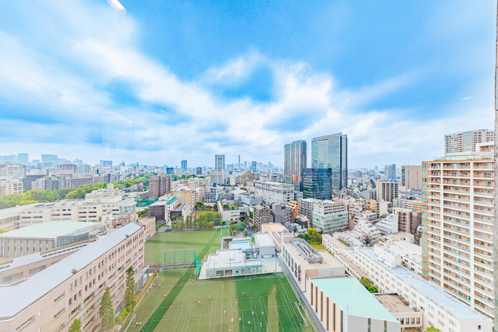 ブランズ千代田富士見のバルコニーからの眺望｜THE BRIDGE株式会社撮影