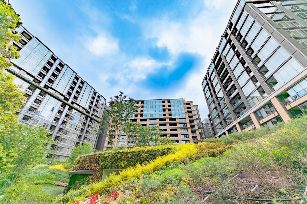 三田ガーデンヒルズの外観写真|THE BRIDGE株式会社撮影